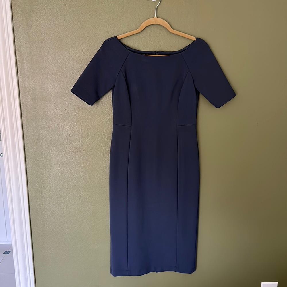 Lafayette 148 grey/blue dress